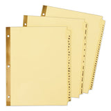 Avery® Preprinted Laminated Tab Dividers W-gold Reinforced Binding Edge, 12-tab, Letter freeshipping - TVN Wholesale 