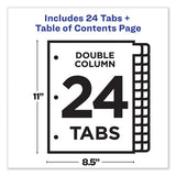 Avery® Customizable Toc Ready Index Double Column Multicolor Dividers, 24-tab, Letter freeshipping - TVN Wholesale 