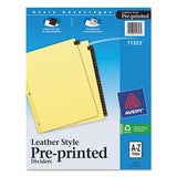 Avery® Preprinted Red Leather Tab Dividers W-clear Reinforced Edge, 25-tab, Ltr freeshipping - TVN Wholesale 