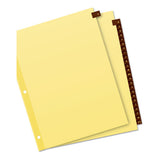 Avery® Preprinted Red Leather Tab Dividers W-clear Reinforced Edge, 12-tab, Ltr freeshipping - TVN Wholesale 