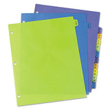 Avery® Durable Preprinted Plastic Tab Dividers, 12-tab, A To Z, 11 X 8.5, Assorted, 1 Set freeshipping - TVN Wholesale 