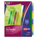 Avery® Durable Preprinted Plastic Tab Dividers, 12-tab, A To Z, 11 X 8.5, Assorted, 1 Set freeshipping - TVN Wholesale 