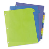 Avery® Durable Preprinted Plastic Tab Dividers, 12-tab, Jan. To Dec., 11 X 8.5, Assorted, 1 Set freeshipping - TVN Wholesale 