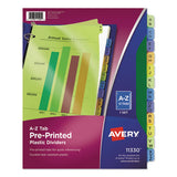 Avery® Durable Preprinted Plastic Tab Dividers, 12-tab, Jan. To Dec., 11 X 8.5, Assorted, 1 Set freeshipping - TVN Wholesale 