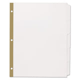 Office Essentials™ Index Dividers With White Labels, 5-tab, 11 X 8.5, White, 5 Sets freeshipping - TVN Wholesale 