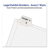 Avery® Preprinted Legal Exhibit Bottom Tab Index Dividers, Avery Style, 26-tab, Exhibit 1 To Exhibit 25, 11 X 8.5, White, 1 Set freeshipping - TVN Wholesale 