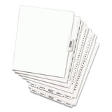 Avery® Preprinted Legal Exhibit Side Tab Index Dividers, Avery Style, 26-tab, 51 To 75, 11 X 8.5, White, 1 Set freeshipping - TVN Wholesale 
