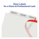 Avery® Print And Apply Index Maker Clear Label Dividers, 8 White Tabs, Letter freeshipping - TVN Wholesale 