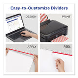 Avery® Print And Apply Index Maker Clear Label Dividers, 8 Color Tabs, Letter, 25 Sets freeshipping - TVN Wholesale 