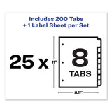 Avery® Print And Apply Index Maker Clear Label Dividers, 8 Color Tabs, Letter, 25 Sets freeshipping - TVN Wholesale 