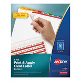 Avery® Print And Apply Index Maker Clear Label Dividers, 8 Color Tabs, Letter, 25 Sets freeshipping - TVN Wholesale 