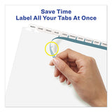 Avery® Print And Apply Index Maker Clear Label Dividers, 12 White Tabs, Letter freeshipping - TVN Wholesale 