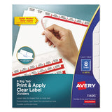 Avery® Print And Apply Index Maker Clear Label Dividers, 12 White Tabs, Letter, 5 Sets freeshipping - TVN Wholesale 