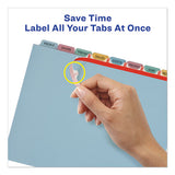 Avery® Print And Apply Index Maker Clear Label Plastic Dividers With Printable Label Strip, 8-tab, 11 X 8.5, Translucent, 1 Set freeshipping - TVN Wholesale 