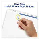 Avery® Print And Apply Index Maker Clear Label Dividers, 3 White Tabs, Letter, 5 Sets freeshipping - TVN Wholesale 