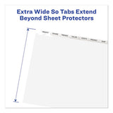 Avery® Print And Apply Index Maker Clear Label Dividers, 8 White Tabs, Letter freeshipping - TVN Wholesale 