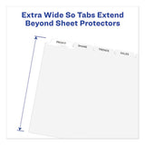 Avery® Print And Apply Index Maker Clear Label Dividers, 5 White Tabs, Letter, 5 Sets freeshipping - TVN Wholesale 