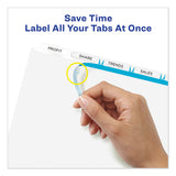 Avery® Print And Apply Index Maker Clear Label Dividers, 5 White Tabs, Letter, 5 Sets freeshipping - TVN Wholesale 