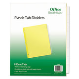 Office Essentials™ Plastic Insertable Dividers, 8-tab, Letter freeshipping - TVN Wholesale 
