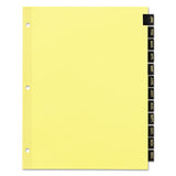 Office Essentials™ Preprinted Black Leather Tab Dividers, 12-tab, Letter freeshipping - TVN Wholesale 