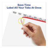 Avery® Print And Apply Index Maker Clear Label Dividers, 8 White Tabs, Letter freeshipping - TVN Wholesale 