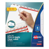 Avery® Print And Apply Index Maker Clear Label Dividers, 8 White Tabs, Letter, 5 Sets freeshipping - TVN Wholesale 