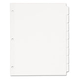 Avery® Write And Erase Plain-tab Paper Dividers, 8-tab, Letter, White, 24 Sets freeshipping - TVN Wholesale 