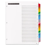 Office Essentials™ Table 'n Tabs Dividers, 26-tab, A To Z, 11 X 8.5, White, 1 Set freeshipping - TVN Wholesale 