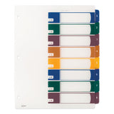 Avery® Customizable Table Of Contents Ready Index Dividers With Multicolor Tabs, 8-tab, 1 To 8, 11 X 8.5, Translucent, 1 Set freeshipping - TVN Wholesale 