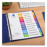 Avery® Customizable Table Of Contents Ready Index Multicolor Dividers, 12-tab, Jan. To Dec., 11 X 8.5, 6 Sets freeshipping - TVN Wholesale 