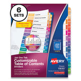 Avery® Customizable Table Of Contents Ready Index Multicolor Dividers, 12-tab, Jan. To Dec., 11 X 8.5, 6 Sets freeshipping - TVN Wholesale 