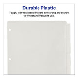 Avery® Insertable Big Tab Plastic Dividers, 5-tab, 11 X 8.5, Clear, 1 Set freeshipping - TVN Wholesale 