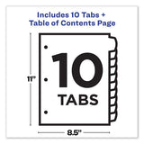 Avery® Customizable Toc Ready Index Multicolor Dividers, 1-10, Letter freeshipping - TVN Wholesale 