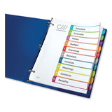 Avery® Customizable Toc Ready Index Multicolor Dividers, 1-10, Letter freeshipping - TVN Wholesale 