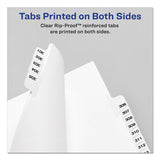 Avery® Preprinted Legal Exhibit Side Tab Index Dividers, Avery Style, 10-tab, 6, 11 X 8.5, White, 25-pack freeshipping - TVN Wholesale 