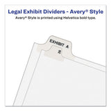 Avery® Preprinted Legal Exhibit Side Tab Index Dividers, Avery Style, 10-tab, 8, 11 X 8.5, White, 25-pack freeshipping - TVN Wholesale 