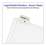 Avery® Preprinted Legal Exhibit Side Tab Index Dividers, Avery Style, 10-tab, 15, 11 X 8.5, White, 25-pack freeshipping - TVN Wholesale 