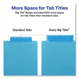 Avery® Big Tab Insertable Two-pocket Plastic Dividers, 5-tab, 11.13 X 9.25, Assorted, 1 Set freeshipping - TVN Wholesale 