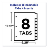Avery® Big Tab Insertable Two-pocket Plastic Dividers, 8-tab, 11.13 X 9.25, Assorted, 1 Set freeshipping - TVN Wholesale 