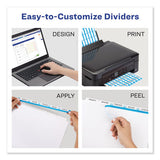 Avery® Print And Apply Index Maker Clear Label Dividers, 5 Color Tabs, Letter, 5 Sets freeshipping - TVN Wholesale 