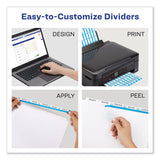 Avery® Print And Apply Index Maker Clear Label Dividers, 5 Color Tabs, Letter, 25 Sets freeshipping - TVN Wholesale 