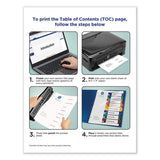 Avery® Ready Index Customizable Table Of Contents, Asst Dividers, 10-tab, Ltr, 6 Sets freeshipping - TVN Wholesale 