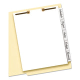 Avery® Write And Erase Tab Dividers For Classification Folders, Bottom Tab, 5-tab, Letter freeshipping - TVN Wholesale 