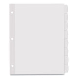 Avery® Big Tab Printable White Label Tab Dividers, 8-tab, Letter, White, 4 Sets freeshipping - TVN Wholesale 