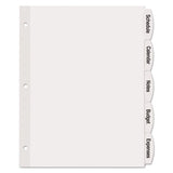 Avery® Big Tab Printable White Label Tab Dividers, 5-tab, Letter, 20 Per Pack freeshipping - TVN Wholesale 