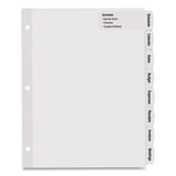 Avery® Big Tab Printable Large White Label Tab Dividers, 8-tab, Letter, White, 4 Sets freeshipping - TVN Wholesale 