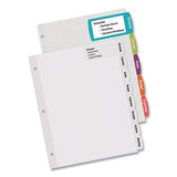 Avery® Big Tab Printable Large White Label Tab Dividers, 5-tab, Letter, 20 Per Pack freeshipping - TVN Wholesale 