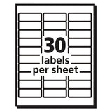 Avery® Matte Clear Easy Peel Mailing Labels W- Sure Feed Technology, Laser Printers, 1 X 2.63, Clear, 30-sheet, 10 Sheets-pack freeshipping - TVN Wholesale 