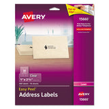 Avery® Matte Clear Easy Peel Mailing Labels W- Sure Feed Technology, Laser Printers, 1 X 2.63, Clear, 30-sheet, 10 Sheets-pack freeshipping - TVN Wholesale 