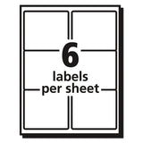 Avery® Matte Clear Easy Peel Mailing Labels W- Sure Feed Technology, Laser Printers, 3.33 X 4, Clear, 6-sheet, 10 Sheets-pack freeshipping - TVN Wholesale 
